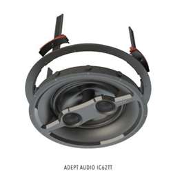 Adept Audio - speakers Adept Audio Downfiring Ceiling Speaker - 6½ inch Twin-Tweeter Polypropylene/Fixed Silk-Dome