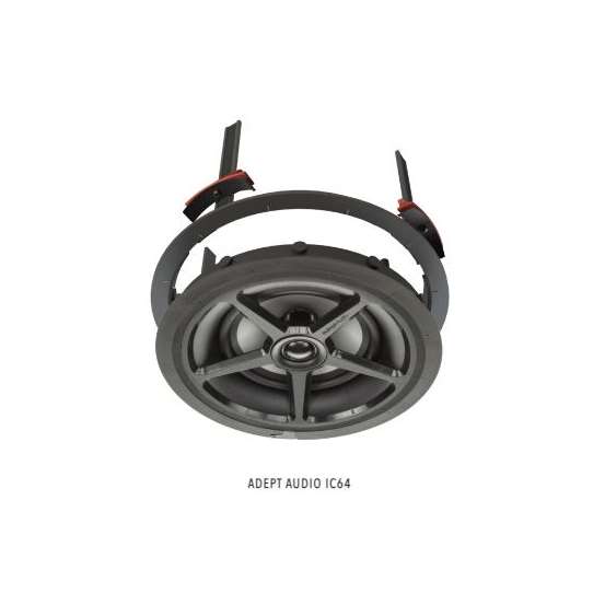 Adept Audio Downfiring Ceiling Speaker - 6½ inch Injection-Molded Polypropylene/P'ting Teteron Dome