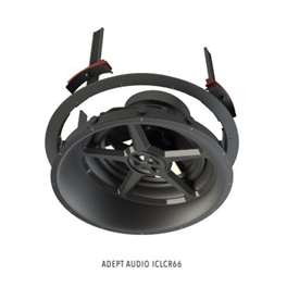 Adept Audio - speakers Adept Audio Ceiling LCR Speaker - 6½ inch Injection-Molded Graphite/Pivoting Aluminum Dome