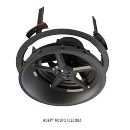 Adept Audio - speakers Adept Audio Ceiling LCR Speaker - 8 inch Injection-Molded Graphite/Pivoting Aluminum Dome
