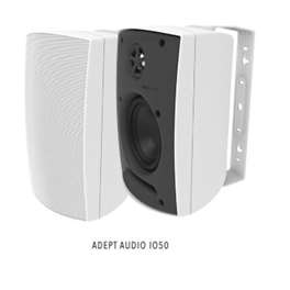 Adept Audio - speakers Adept Audio On-Wall Indoor/Outdoor Speaker - 5¼ inch ABS Cabinet - White