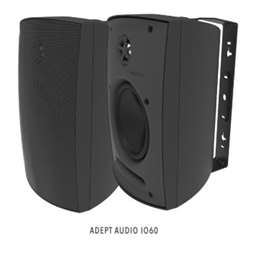 Adept Audio - speakers Adept Audio On-Wall Indoor/Outdoor Speaker - 6½ inch ABS Cabinet - Black