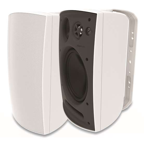 Adept Audio On-Wall Indoor/Outdoor Speaker - 8 inch 3-Way 70V-4Ohm - White