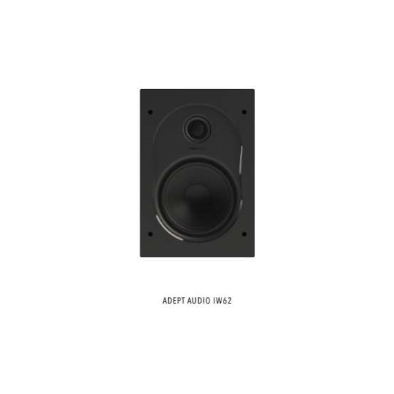 Adept Audio In-Wall LCR Speaker - 6½ inch Polypropylene/Pivoting Silk Dome
