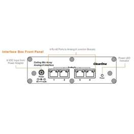 ClearOne - audio conferencing  Ceiling Mic Array Analog-X Interface Box to connect up to 4 Junction Boxes