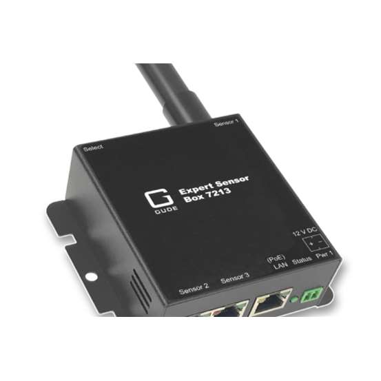 GUDE-Expert Sensor Box 7213-1 LAN temperature sensor 2 sensor connectors SSL IPv6 SNMPv3