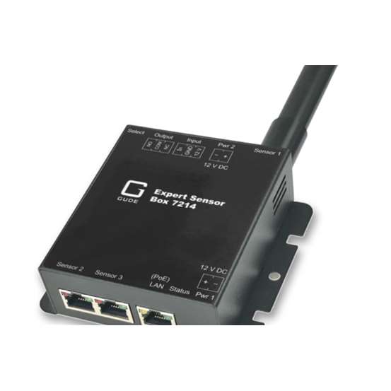 GUDE-Expert Sensor Box 7214-1 LAN temperature sensor 1 potential-free out 2 sensor connectors