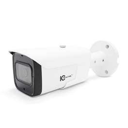 IC Realtime - CCTV cameras 4MP IP Indoor/Outdoor Small Size Bullet. Fixed 2.8mm Lens (102°). 98 Feet Smart IR. PoE Capable - White
