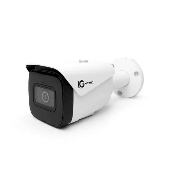4MP IP Indoor/Outdoor Small Size Bullet Fixed 2.8mm Lens (103 AOV) 164 Feet Smart IR PoE Advanced Intelligence - White