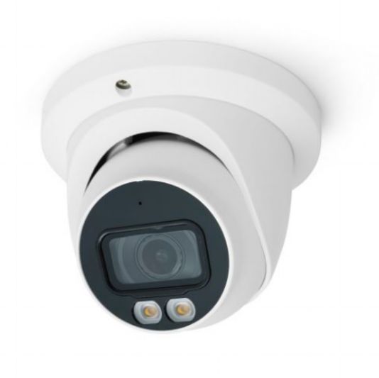 4MP IP Indoor/Outdoor Small Size Eyeball Dome. Fixed 2.8mm Lens (122Â°). 98 Feet LED. PoE Capable. TAA Compliant
