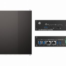 Kramer - Signal Management SWT3-41-U-T 4x1 USB 3.2/2.0 host PoE-acceptor managed switcher with 3-devices & USB 2.0 & ETH 2 links Tx over 1 CAT cable