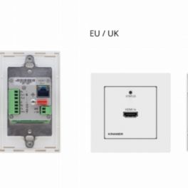 Kramer - Signal Management WP-789T/US-D(W/B) 4K60 4:2:0 HDMI 1-gang PoE Wall-plate Transmitter with RS-232 & IR over Long-Reach HDBaseT (EU, UK, US-D)