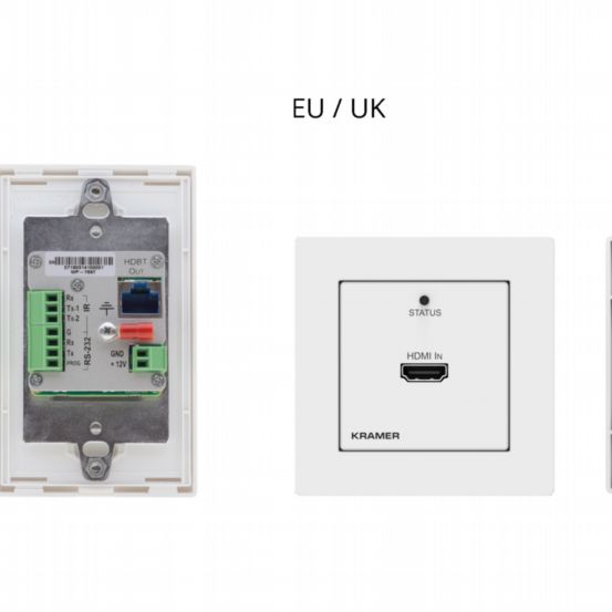 WP-789T/US-D(W/B) 4K60 4:2:0 HDMI 1-gang PoE Wall-plate Transmitter with RS-232 & IR over Long-Reach HDBaseT (EU, UK, US-D)