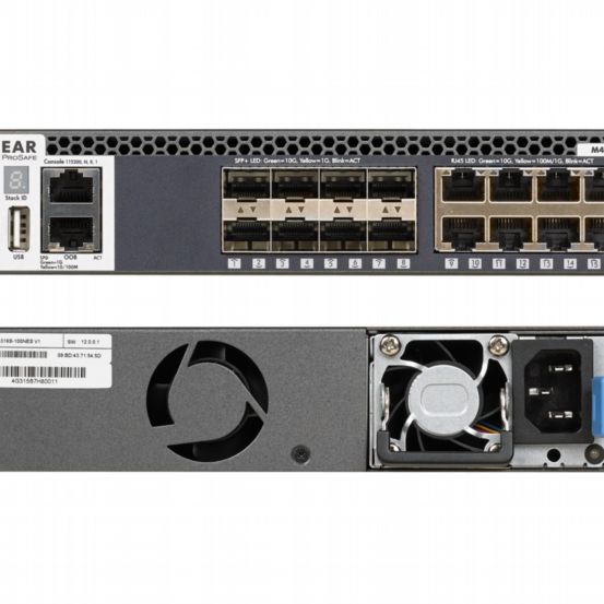 M4300-16X(299W-PSU)/US/EMEA NETGEAR Managed Switch with 8x10GBASET and 8xSFP+ for US and EMEA (Europe  Middle East and Africa) Regions