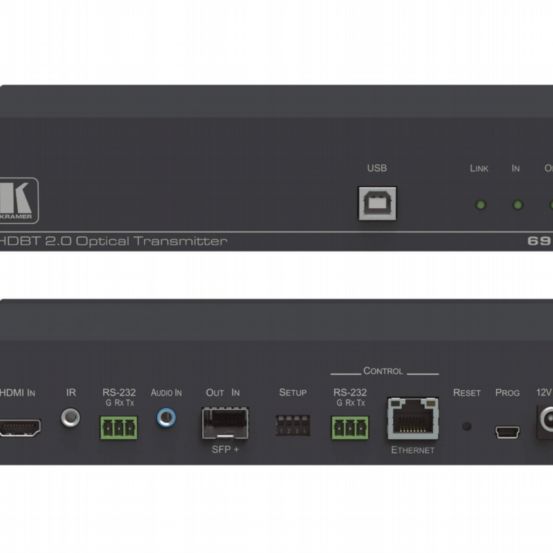 691 4K60 4:2:0 HDMI/USB/Eth/Cntl over Ultra-Reach HDBT Fiber Tx