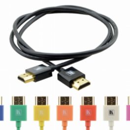 Kramer - Signal Management C-HM/HM/PICO/BK-1 Ultra Slim Flexible High-Speed HDMI Cable with Ethernet - Black