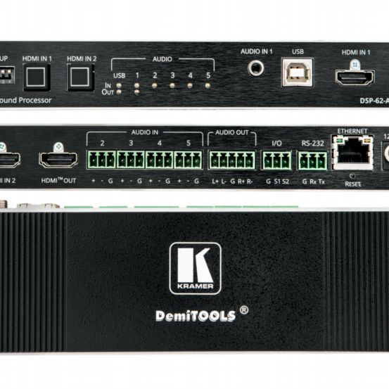 DSP-62-AEC 6x2 PoE Audio Matrix with DSP and AEC