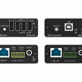 Kramer - Signal Management EXT3-U-KIT USB 2.0 with RS-232 & Audio PoC extender over extended-reach HDBT