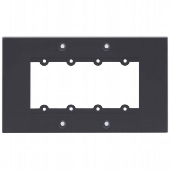 Frame-2G/EUK(G) Frame for Wall Plate Inserts - 2 Gang EU/UK - 4 Inserts - Gray