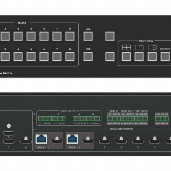 MTX3-88-SE 8x8 Seamless Matrix Router, 3X3 Videowall & Multi-viewer