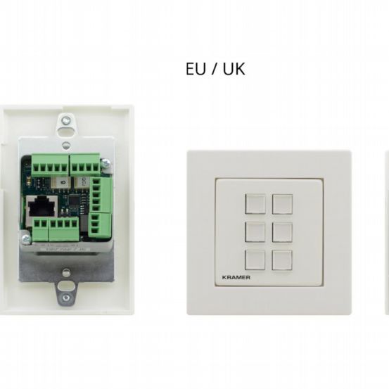 RC-306/US-D(W/B) 6–button Ethernet and KNET™ 1-gang Control Keypad, PoE