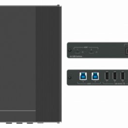 Kramer - Signal Management SWT3-41-U 4x1 USB 3.2 host PoE-acceptor managed switcher with 4 devices