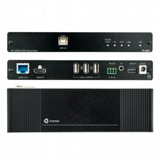 TP-590T 4K60 4:2:0 HDMI Transmitter with USB  RS-232  & IR over Long-Reach HDBaseT 2.0