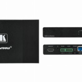 Kramer - Signal Management TP-594Rxr 4K HDR HDMI Receiver with Ethernet  RS-232  IR  ARC & Stereo Audio Routing over PoE Extended-Reach HDBaseT 2.0