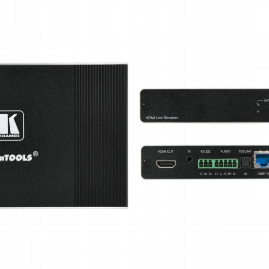 TP-594Rxr 4K HDR HDMI Receiver with Ethernet  RS-232  IR  ARC & Stereo Audio Routing over PoE Extended-Reach HDBaseT 2.0