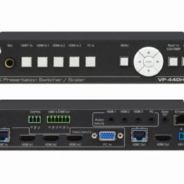 Kramer - Signal Management VP-440H2 Compact 5-Input 4K60 4:4:4 Presentation Switcher/Scaler with HDBaseT & HDMI Simultaneous Outputs