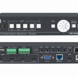 Kramer - Signal Management VP-440X 18G 4K Presentation Switcher/Scaler with HDBaseT & HDMI Simultaneous Outputs