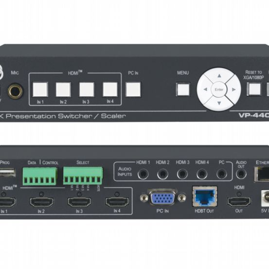 VP-440X 18G 4K Presentation Switcher/Scaler with HDBaseT & HDMI Simultaneous Outputs