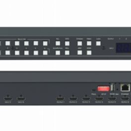 Kramer - signal management VS-66H2 6x6 4K HDR HDCP 2.2 Matrix Switcher with Digital Audio Routing