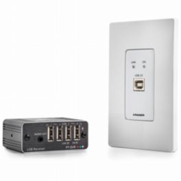 Kramer - Signal Management WP-2UT/R-KIT USB 2.0 PoC Wall-Plate Extender Kit over Extended-Reach CAT