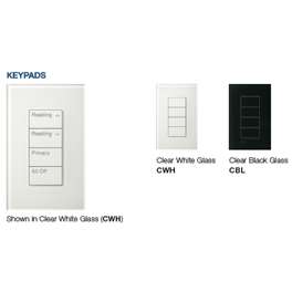 Lutron - lighting control & bespoke blinds Square Style Palladiom Keypad - Complete Unit with Custom Engraving