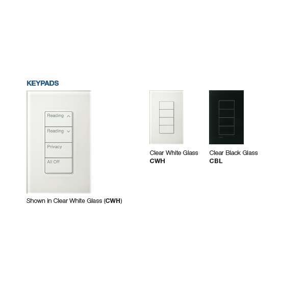 Palladiom Keypad. Square Style 1 Column 3 Button with Raise/Lower Complete Unit
