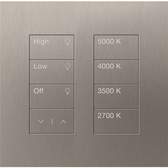 Palladiom Keypad. USA Style 3 Button Raise/Lower with Predefined Engraving