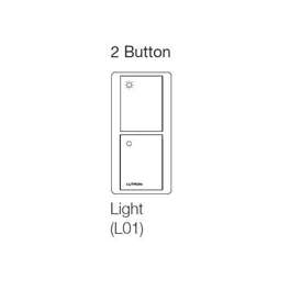 Lutron - lighting control & bespoke blinds Pico Control 2 Button in White