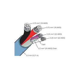 Lutron - lighting control & bespoke blinds Low-Smoke Zero-Halogen (LSZH) rated Cable - 152M (500ft)
