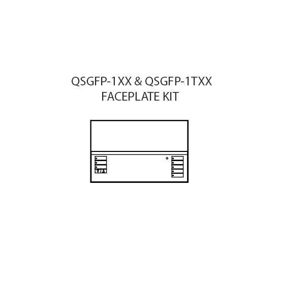 Grafik Eye QS - Face Plate Kit - 1 Blind Zones - Translucent Top-White