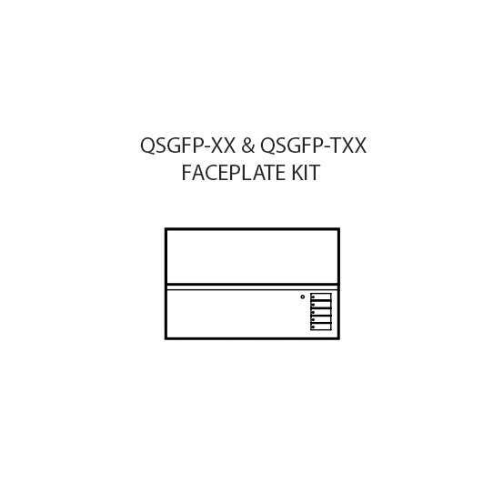 Grafik Eye QS - Face Plate Kit - Top & Bottom Black