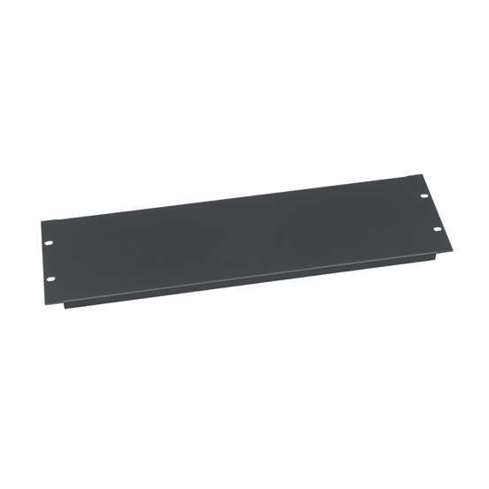 Blank Panel, 3 RU, Steel, Flanged, 6 pc. Contractor Pack