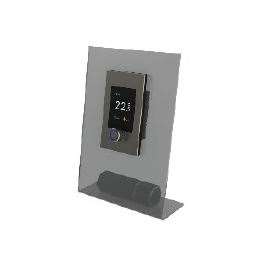 Polar Bear Design - thermostats and keypads Zentium Demo Plaque with Satin Nickel Faceplate