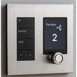 Polar Bear Design - thermostats and keypads Zentium Lutron Plate Kit including digital crown UPW for use with US Palladiom - Satin Nickel