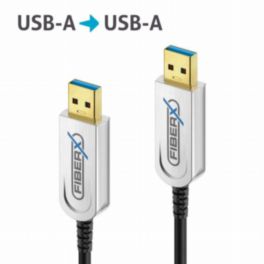 Purelink - cabling solutions Purelink-FiberX Series - USB 3-1 Fiber Optic cable - USB-A  USB-A - 7-5m