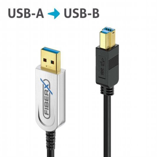 Purelink-FiberX Serie - USB 3-1 Fiber Optic cable - USB-A  USB-A - 40m