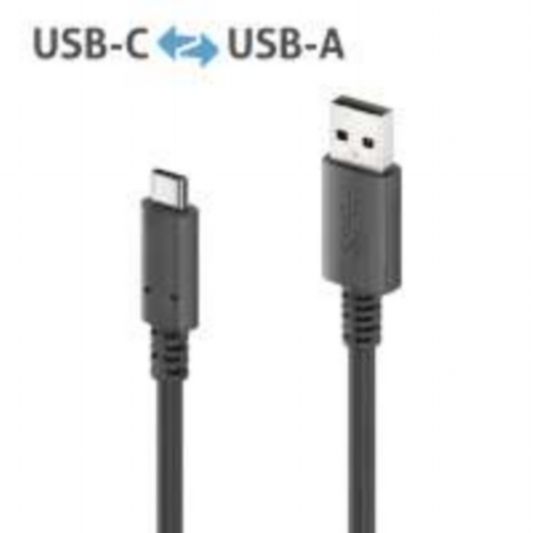 Purelink-USB-C to USB-A cable - USB 3-2 Gen2x1- 3A- 10Gbps - PureInstall 0-50m