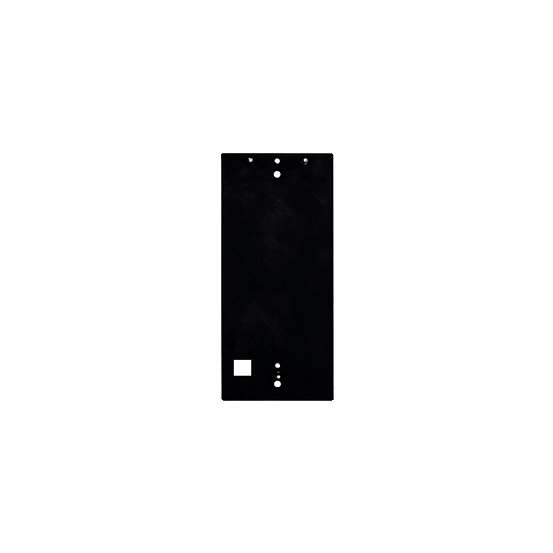 Surface Mount Backplate for Keypad Door Station - Black