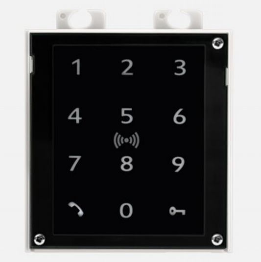 2N IP Verso Touch Keypad & RFID Reader 125KHZ Secured. 13.56MHZ UID+PACS ID-NFC