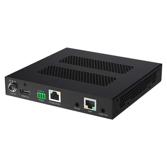 IP Video Single Output Receiver 4K UHD with Control (Copper) [No Scaling or Tiling]